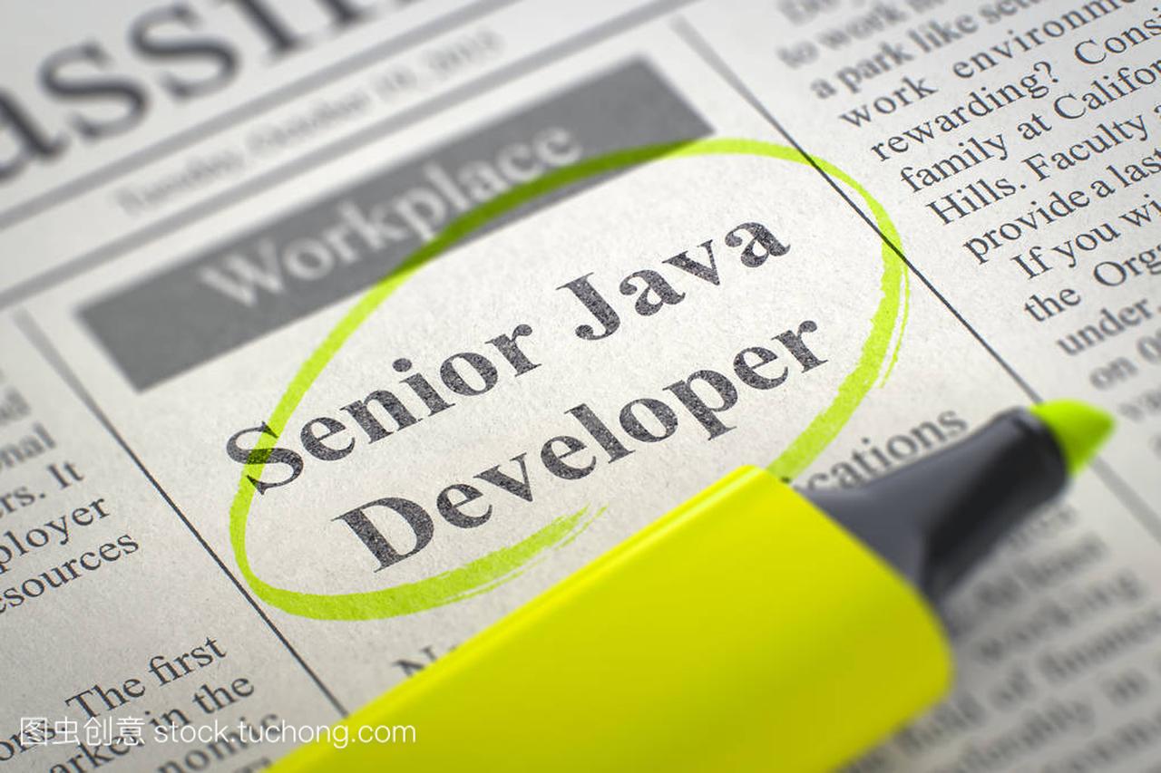 招聘高级 Java 开发人员。3d
