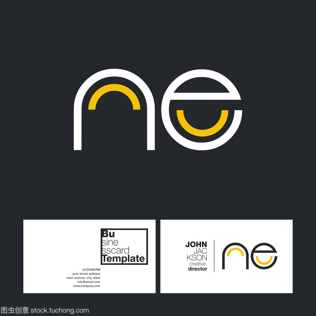 圆的字母商标 Ne