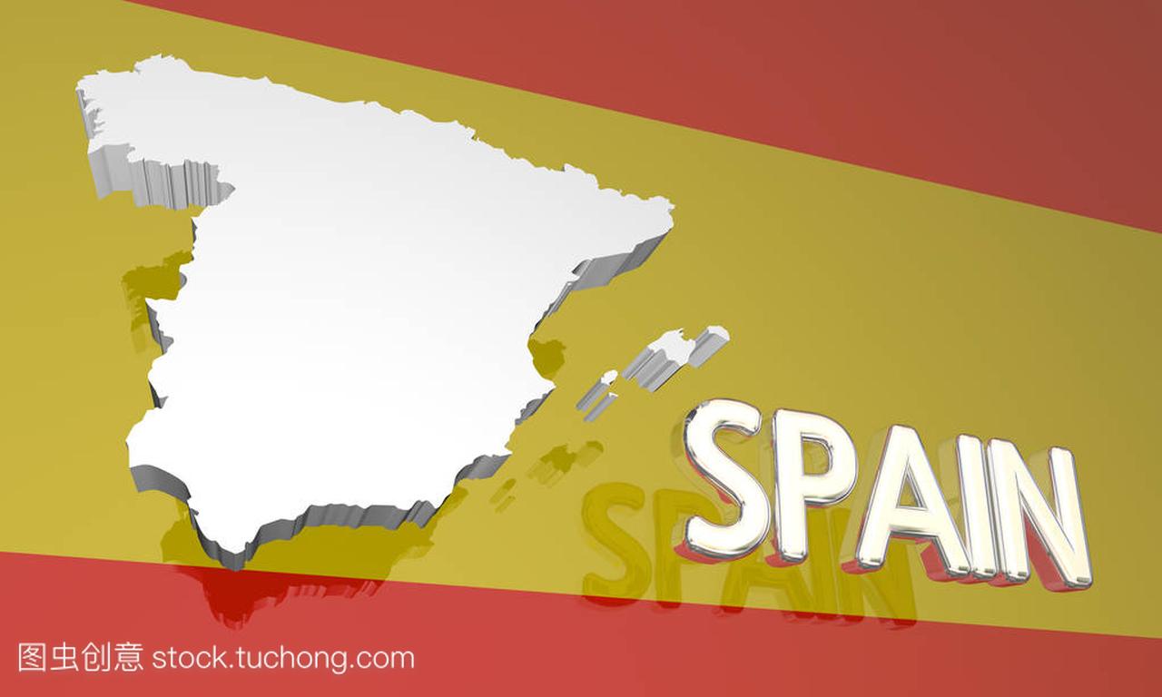西班牙国家国家地图