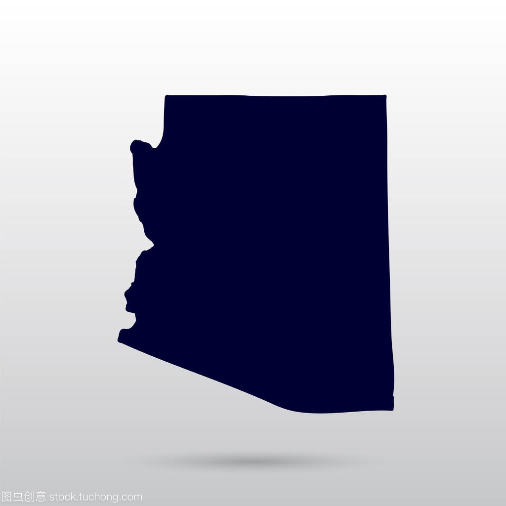 匹配的美国亚利桑那州电子地图