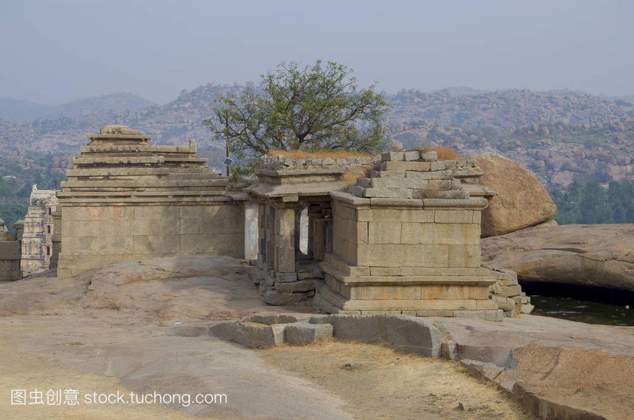 印度亨比古代城市建筑遗址