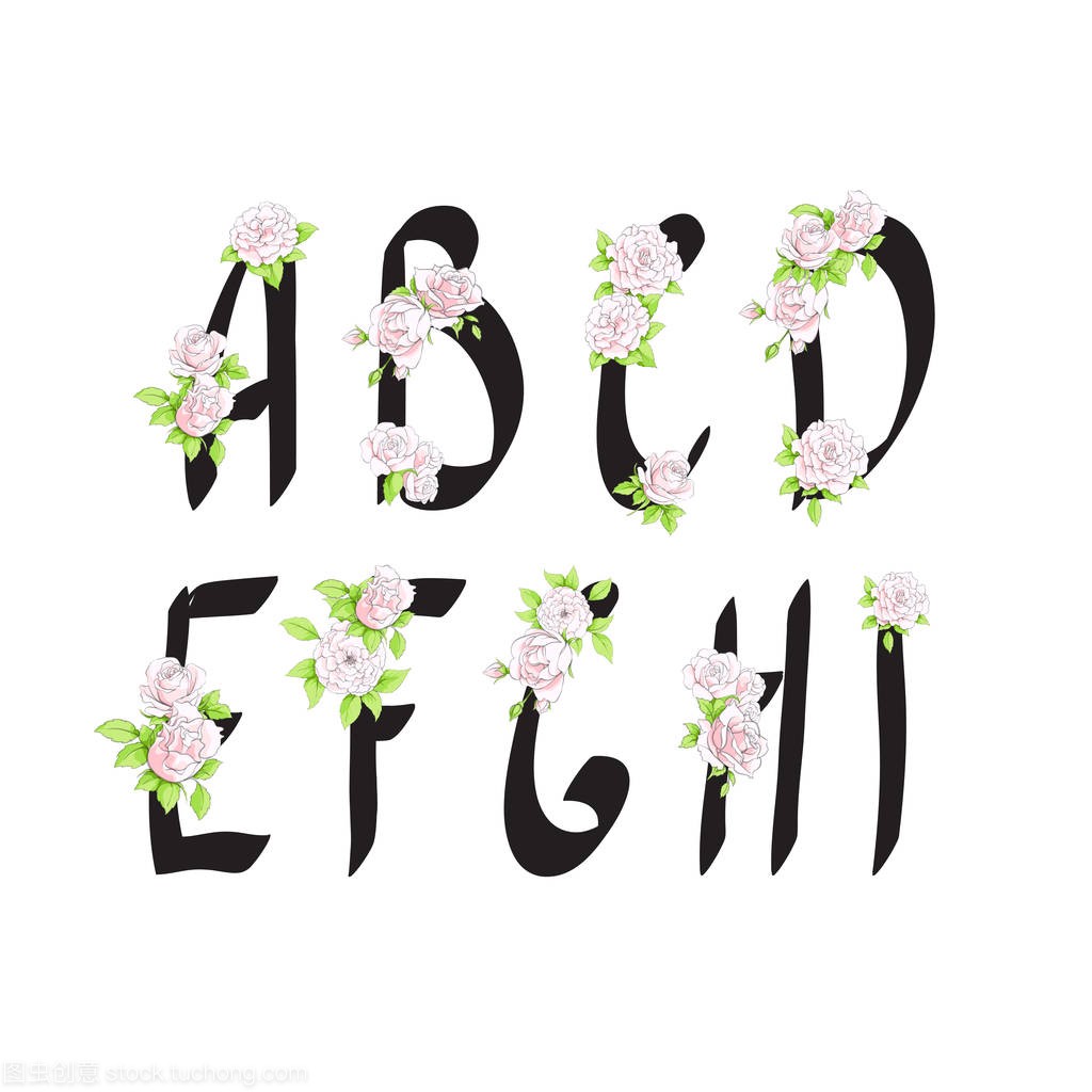 花卉的英文字母