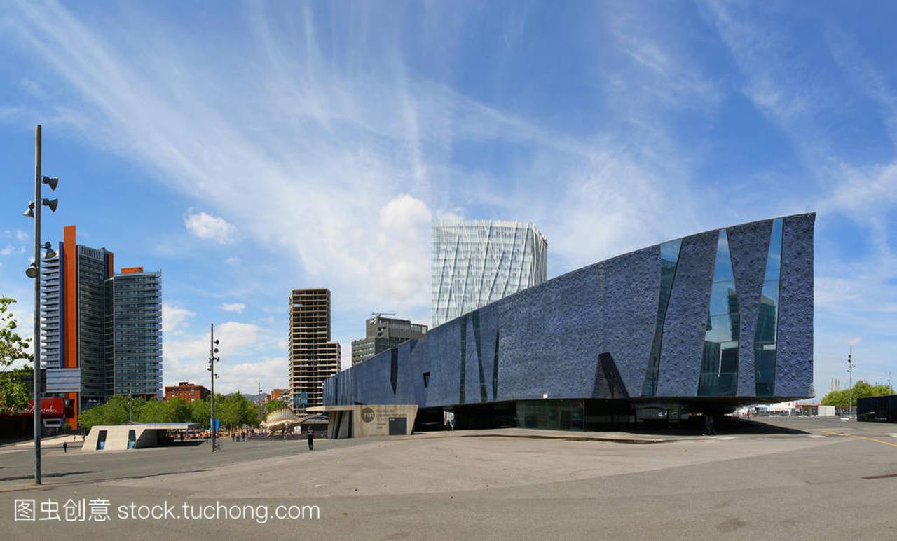 在西班牙巴塞罗那-论坛建设,博物馆 Blau 现代建