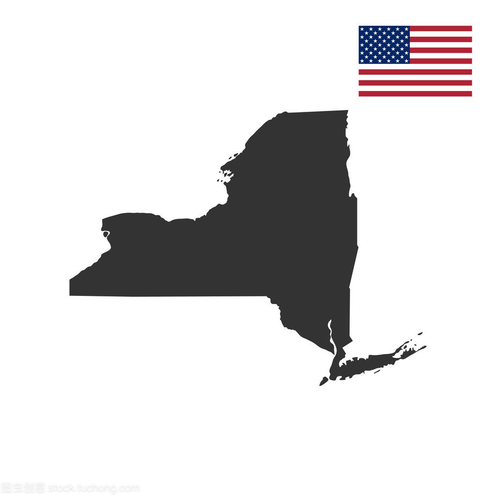 美国纽约州地图