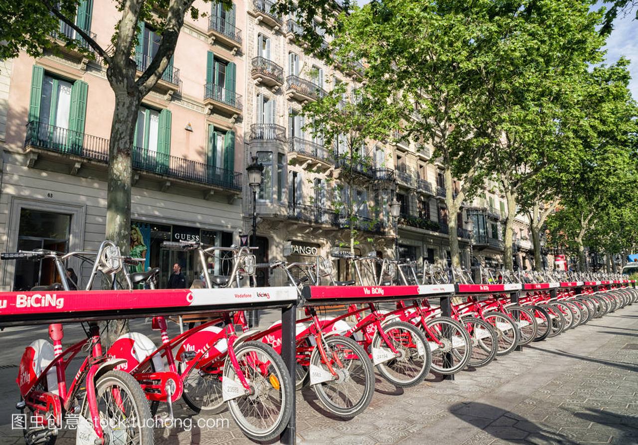 租一辆自行车在巴塞罗那