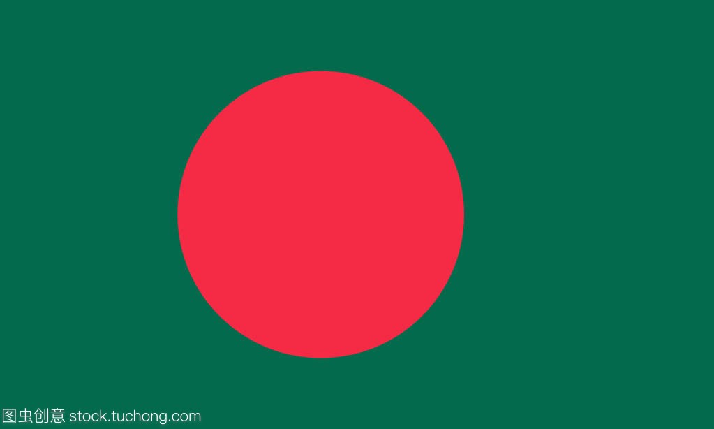 孟加拉国国旗。孟加拉国国旗矢量