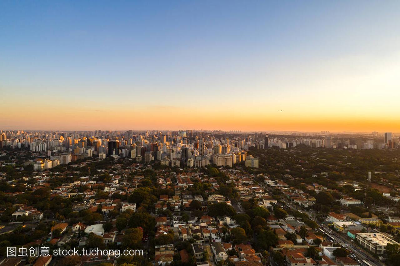 巴西圣保罗市,巴西的鸟瞰图