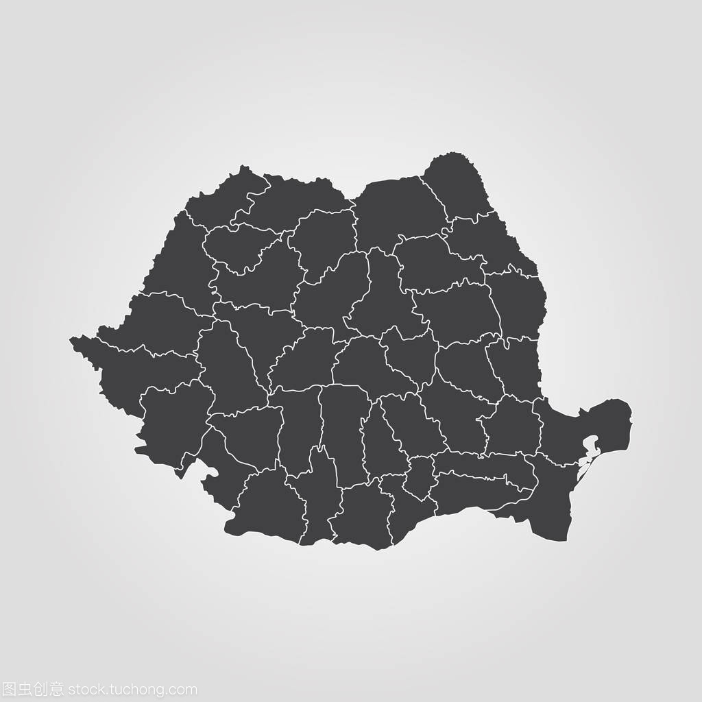 罗马尼亚的地图