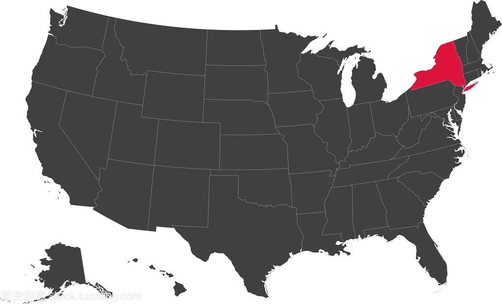 匹配的纽约,美国电子地图