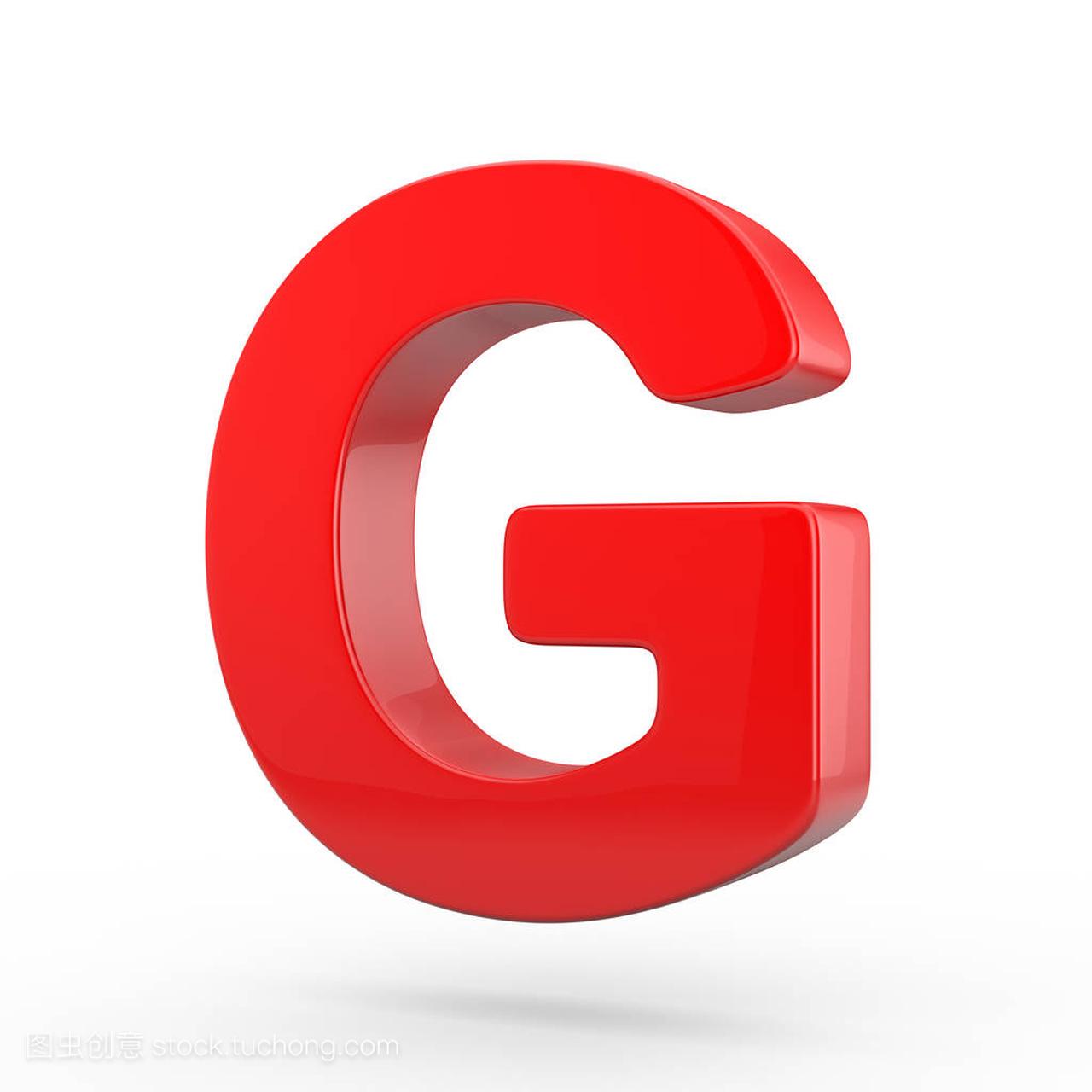 红色字母大写 G