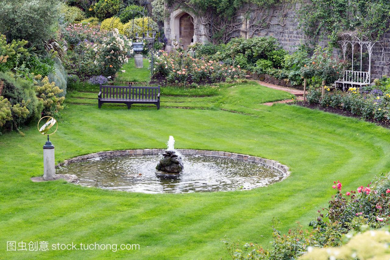 庭院花园温莎城堡附近,英国伦敦