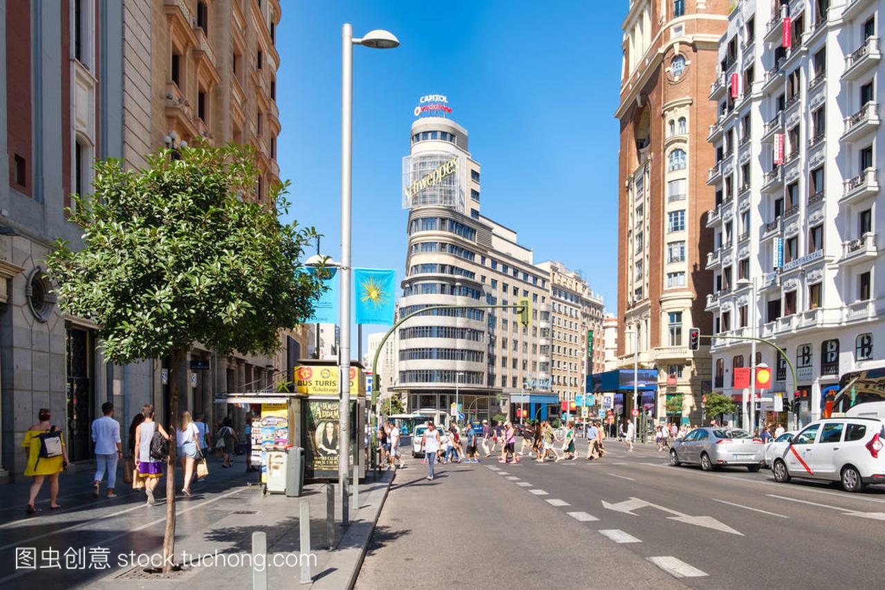 Gran Via 马德里最著名地区之一