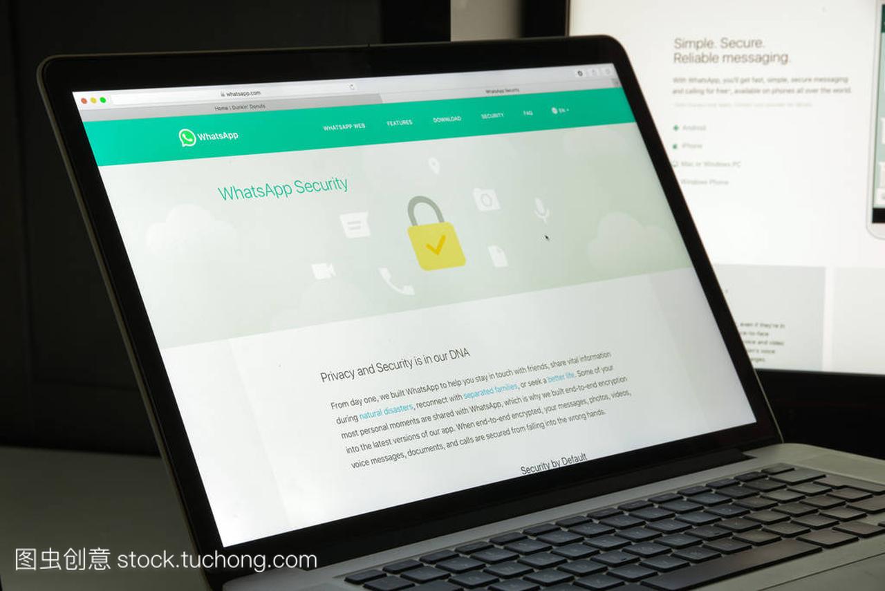 意大利米兰-2017 年 8 月 10 日: Whatsapp 网站