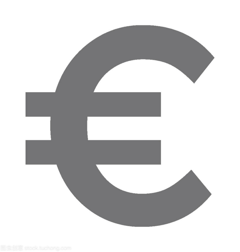 欧元符号矢量图标