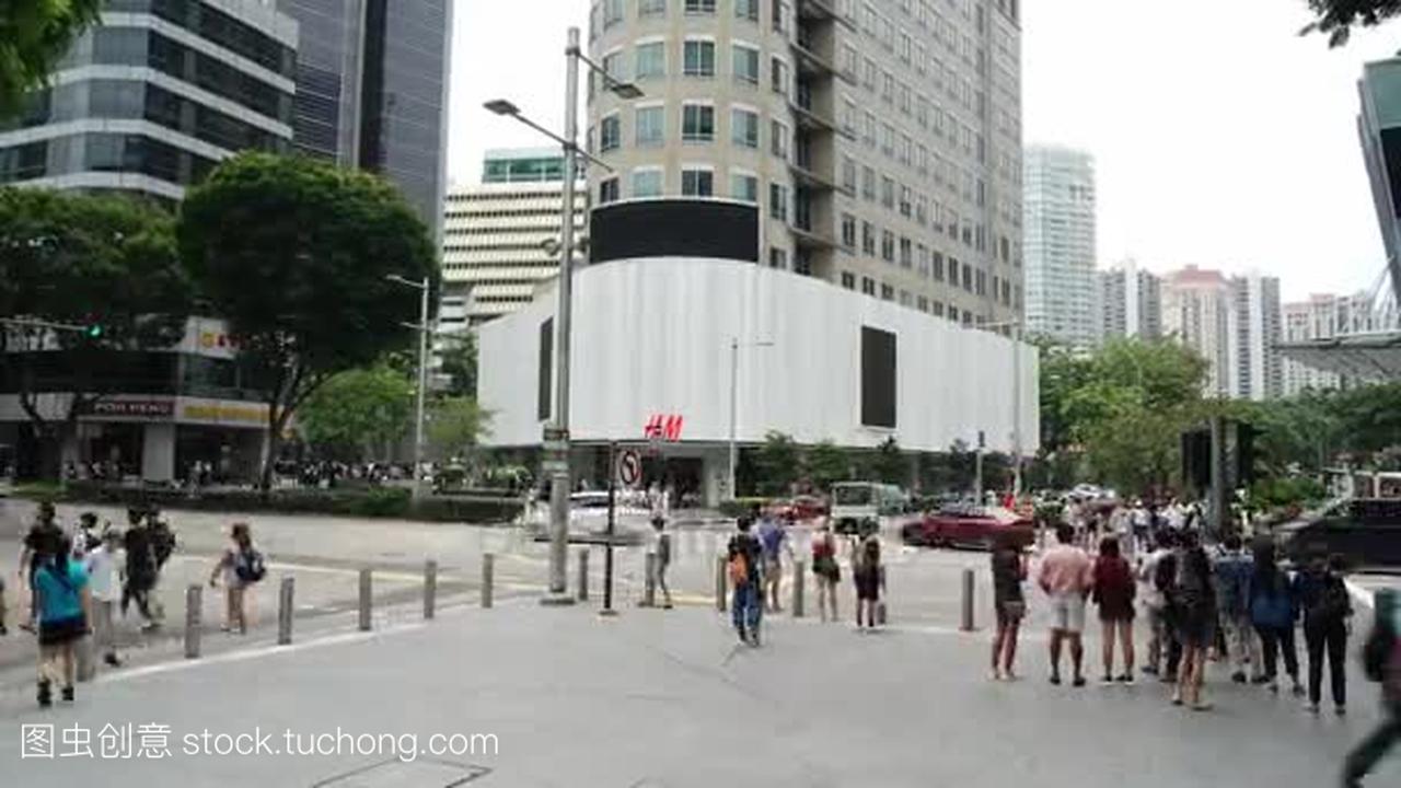 新加坡-2017年11月27日: 时差在新加坡乌节路