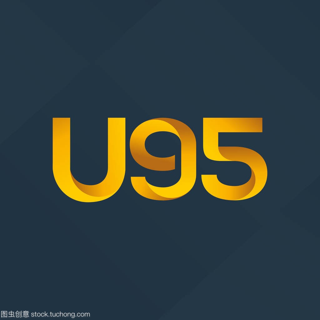U95 字母和数字号码徽标图标