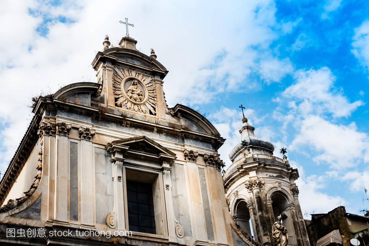 大教堂在那不勒斯城市, 意大利欧洲