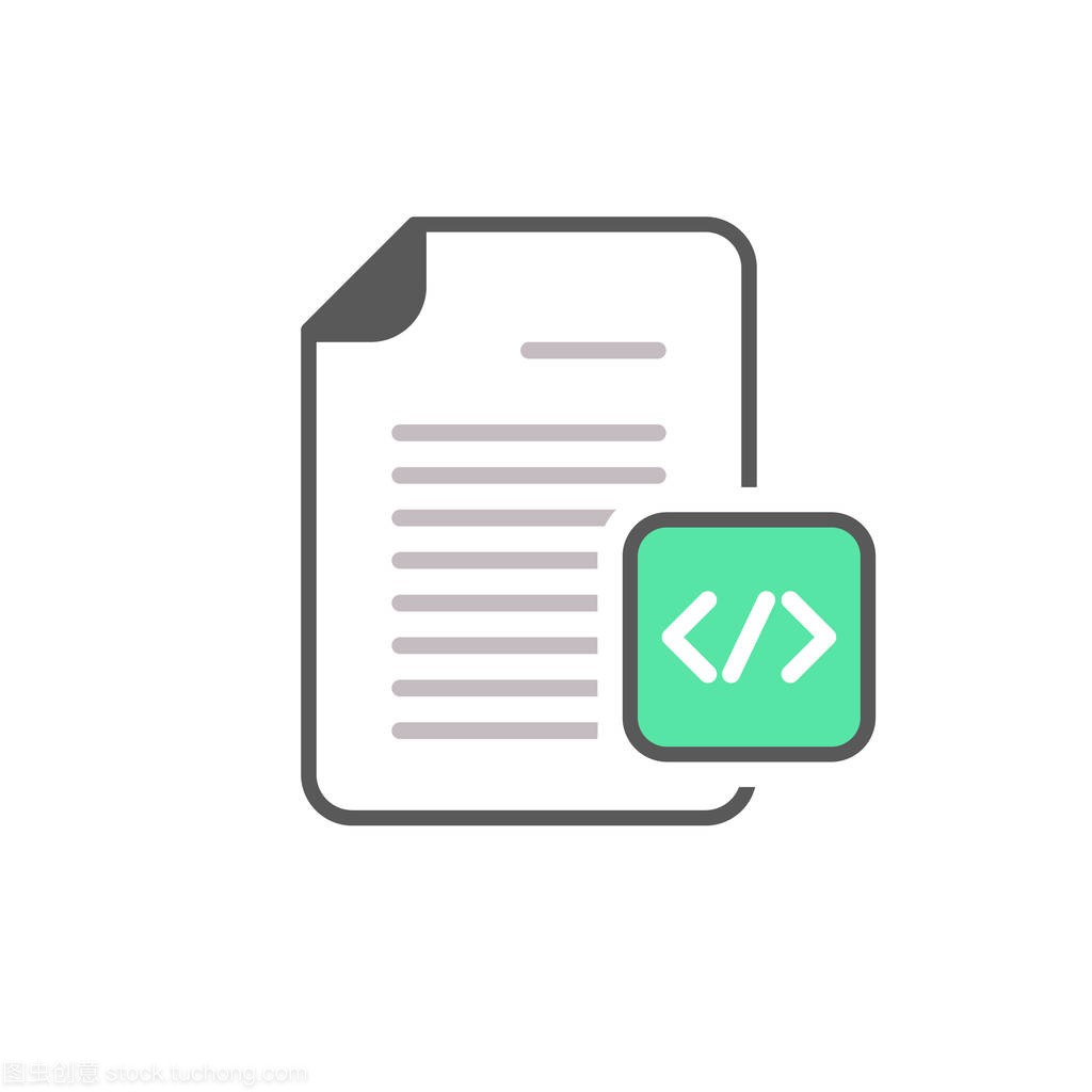 代码编码文档文件 html 页面编程图标