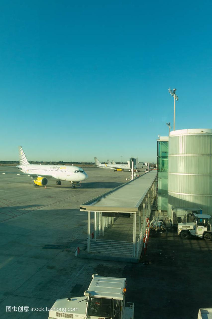 巴塞罗那国际机场酒店内部。机场在