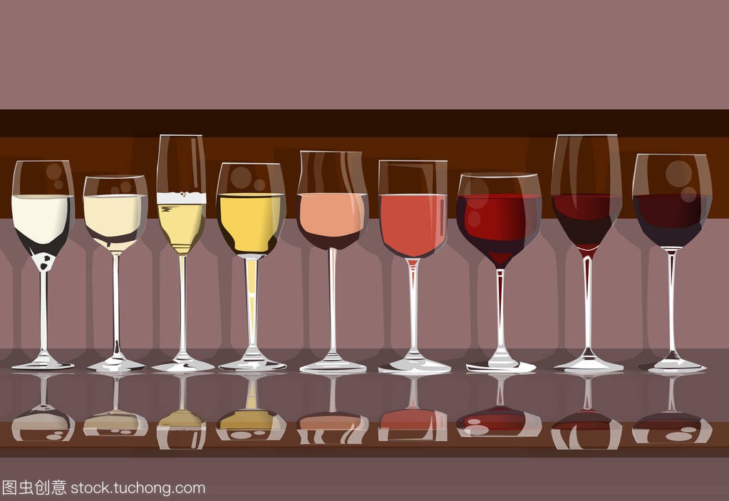 不同类型葡萄酒酒杯的选择