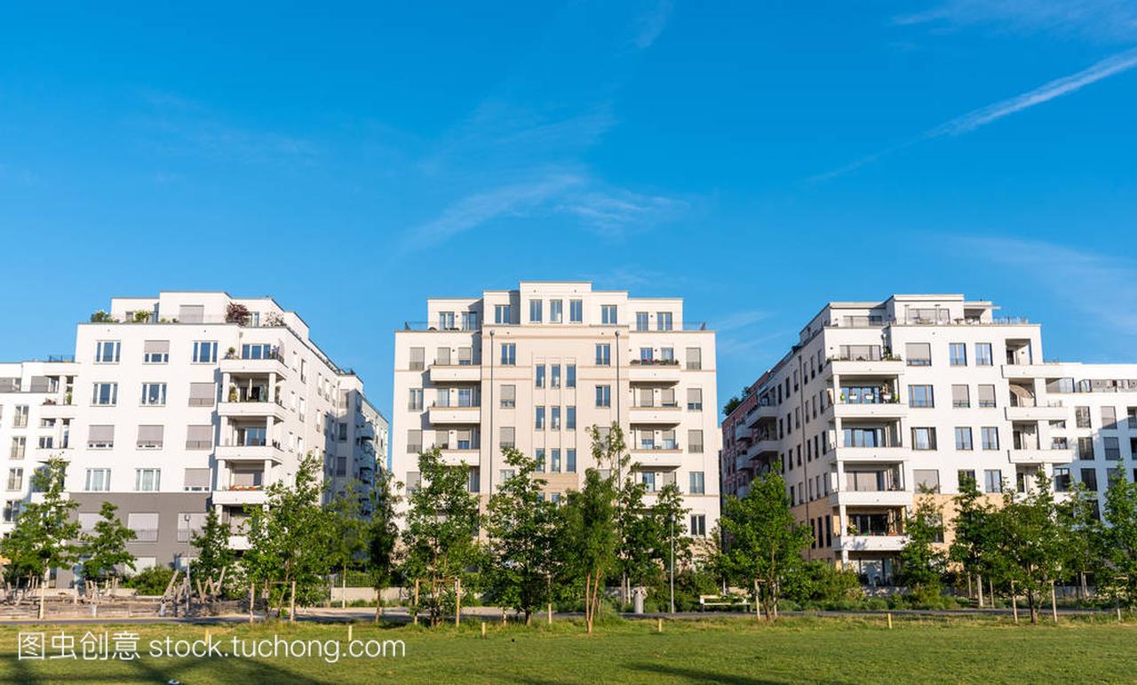现代住房面积见于柏林,德国