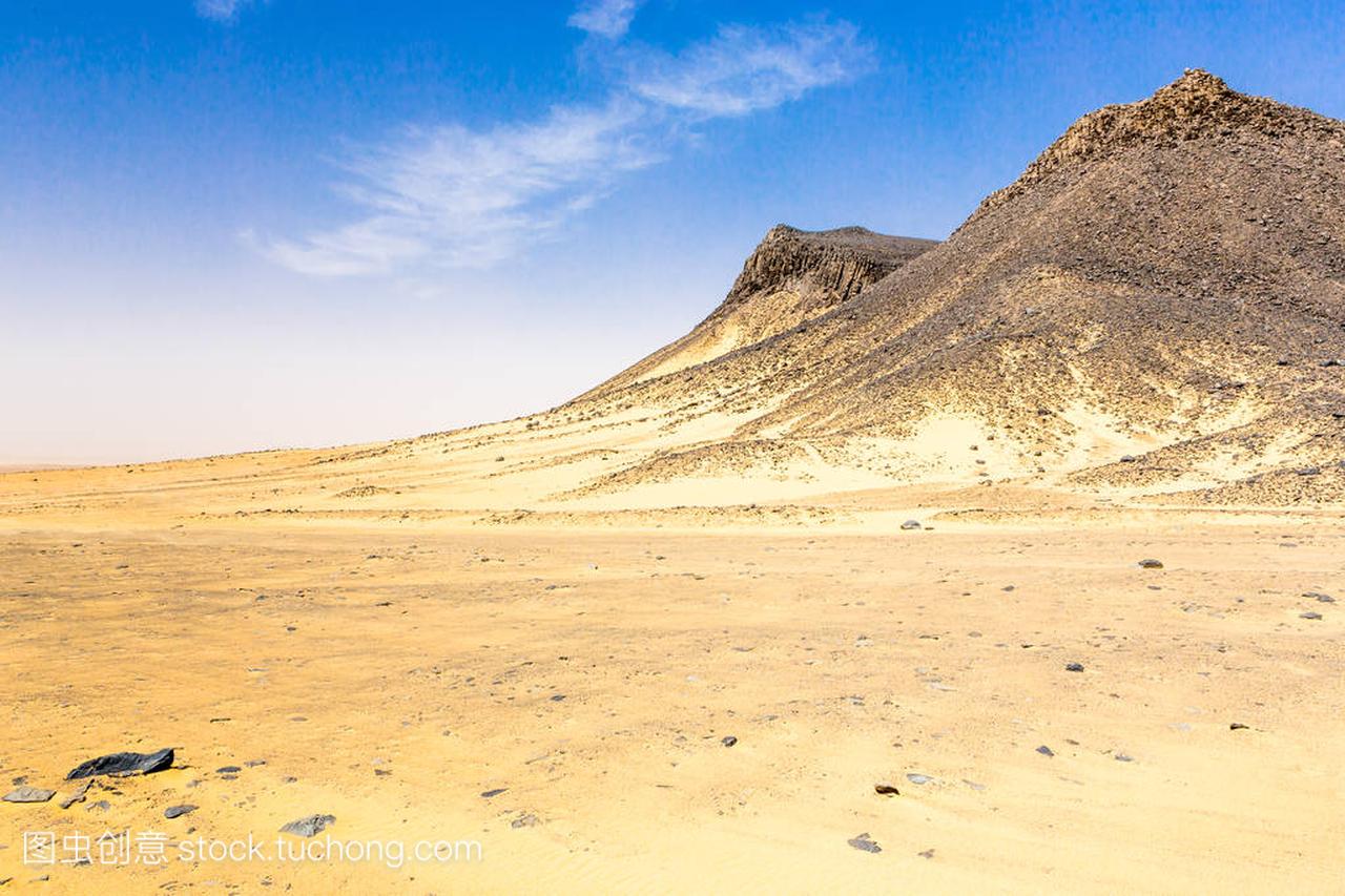 埃及撒哈拉 Farafra 的白色沙漠。非洲