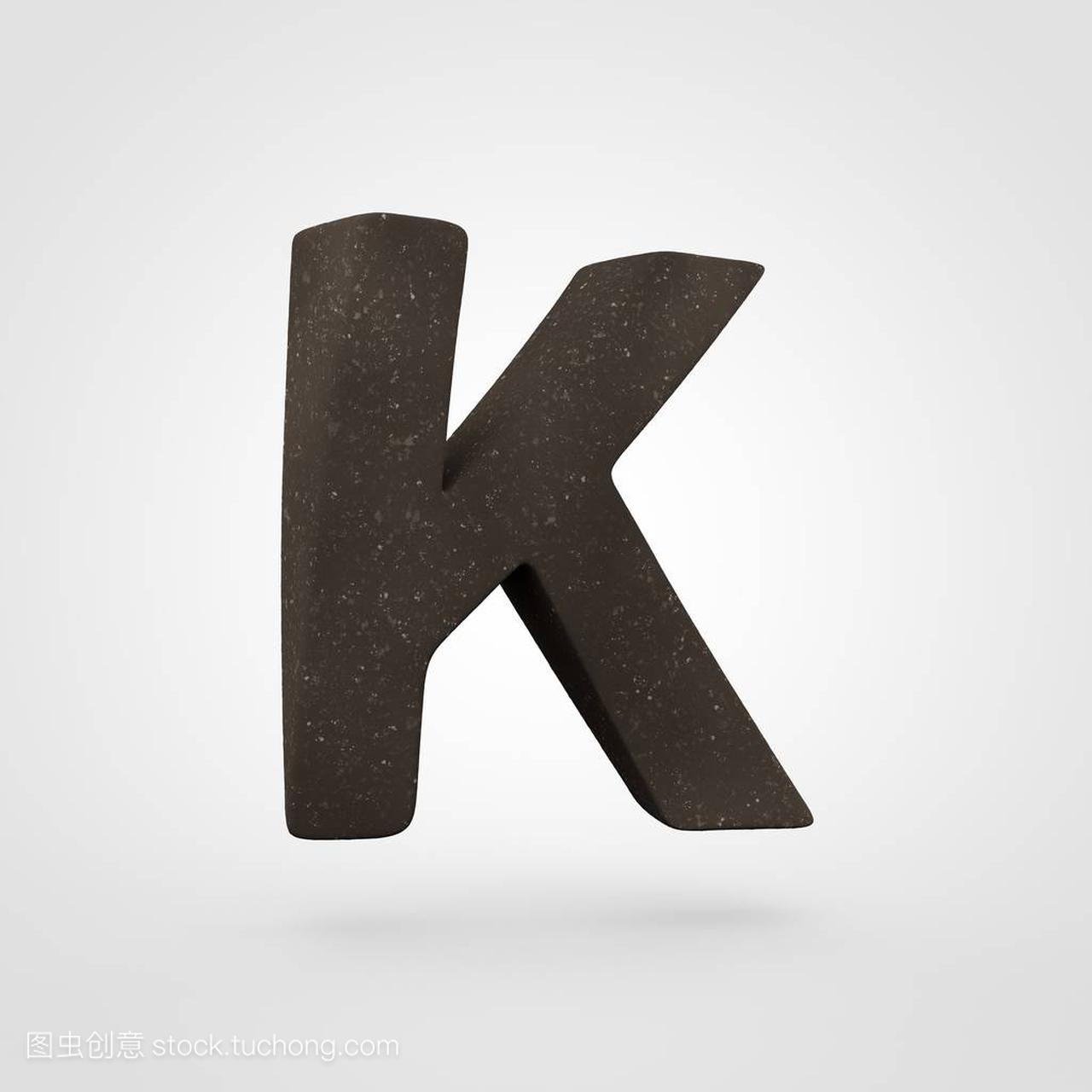 土壤字母 K 大写