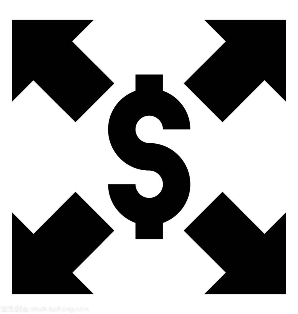 美元矢量标志符号图标