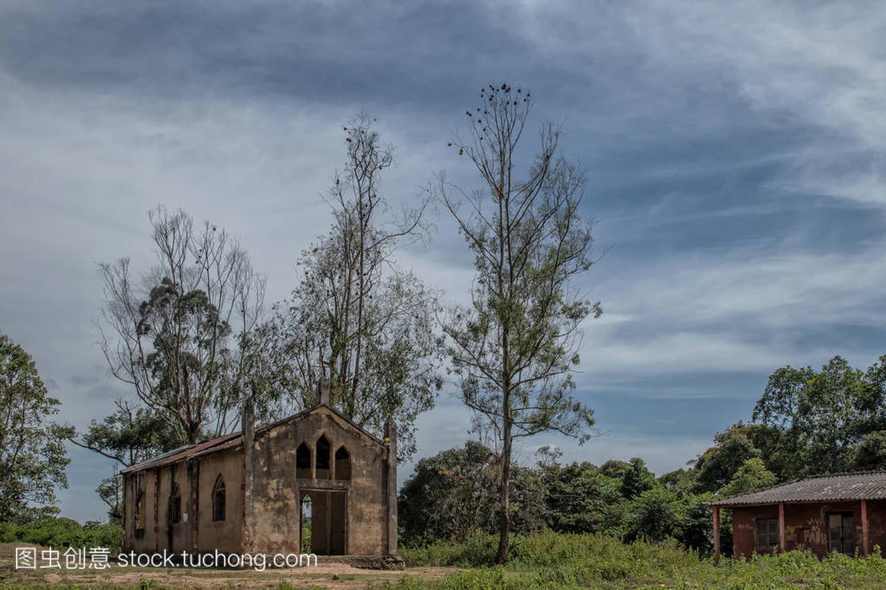 教会在马兰热附近, 安哥拉, 非洲, 葡萄牙殖民地