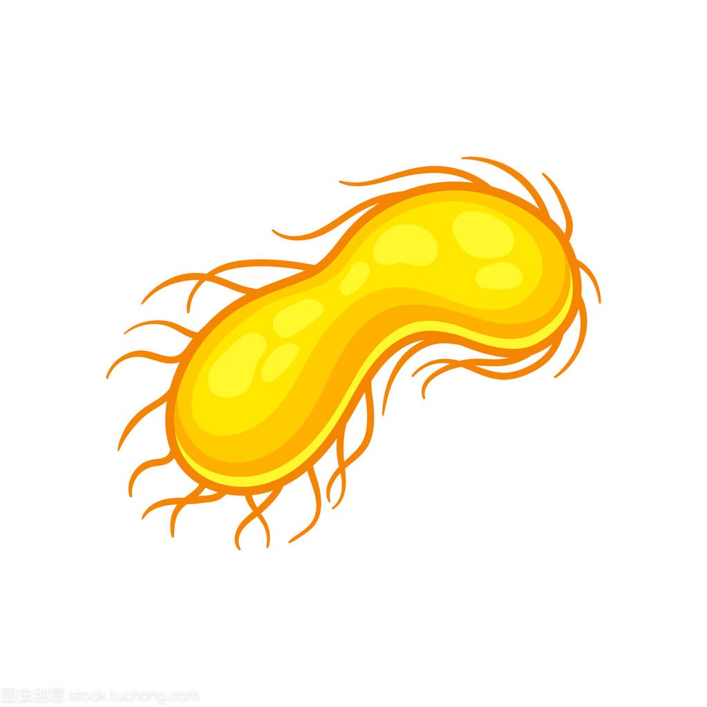 黄大肠杆菌病毒的例证。显微镜下的生物微生物