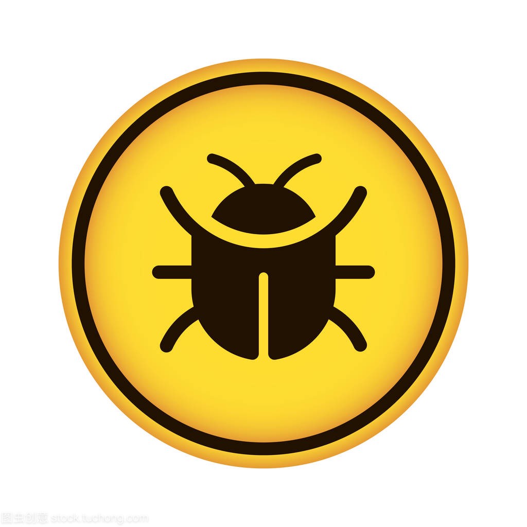 Bug - App Button (Yellow)