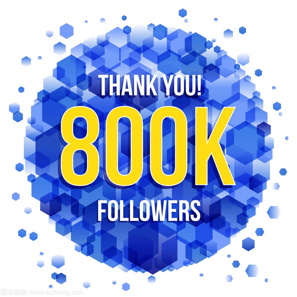 Thank you 800K followers card