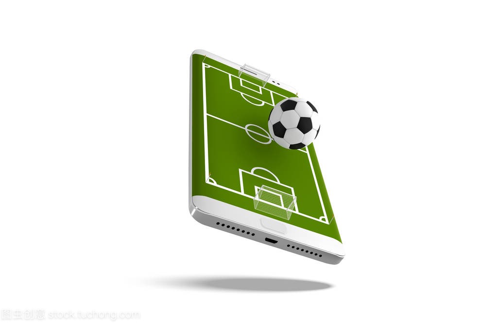 Mobile football soccer. Mobile sport play match