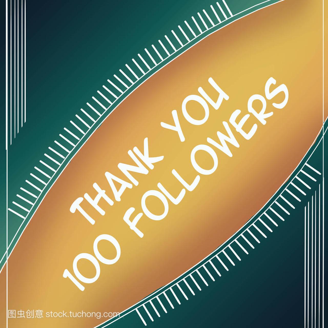 thank followers 100 yellow