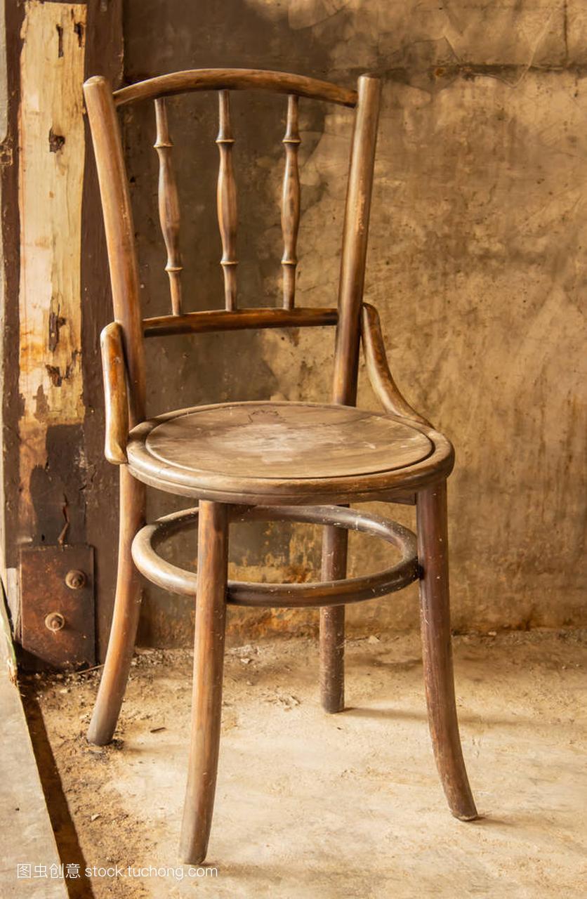Old wooden chairs in the aisles