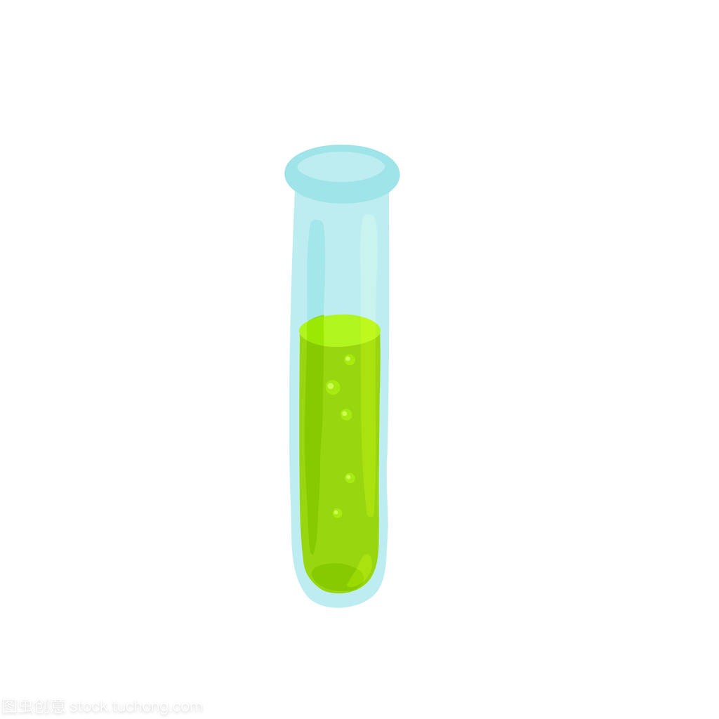 Glass test tube isolated