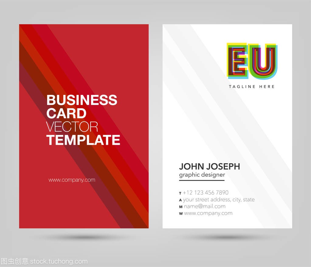 Letters logo Eu template for business banner