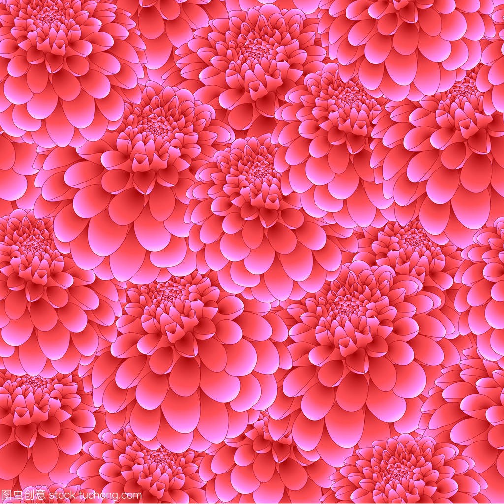 Pink Dahlia Seamless Background. Mexico's n