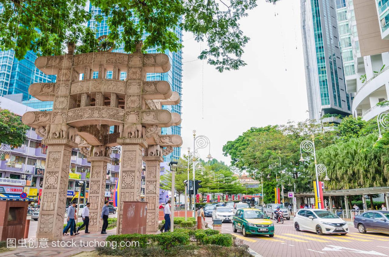 吉隆坡, 马来西亚-2月 72017: Torana 门在布里
