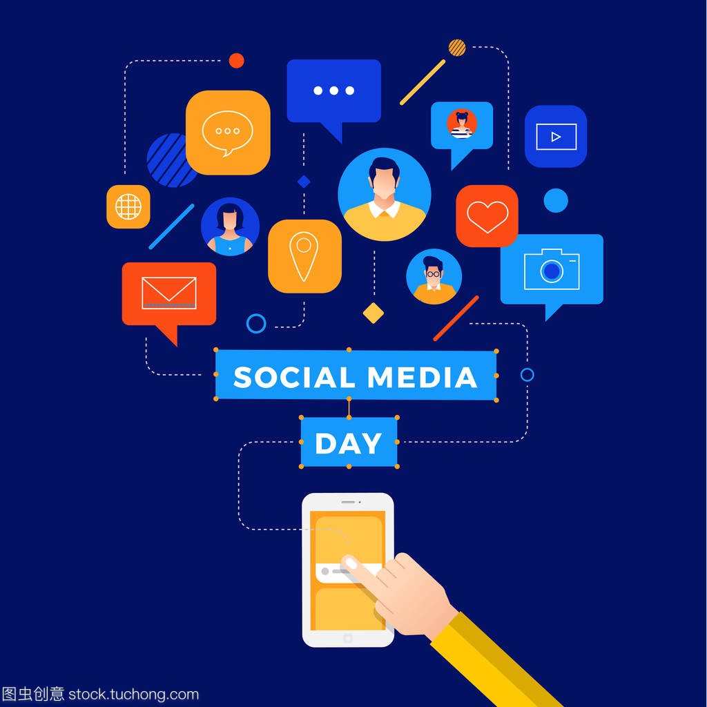 dia Day Vector Illustration. Connecting people t