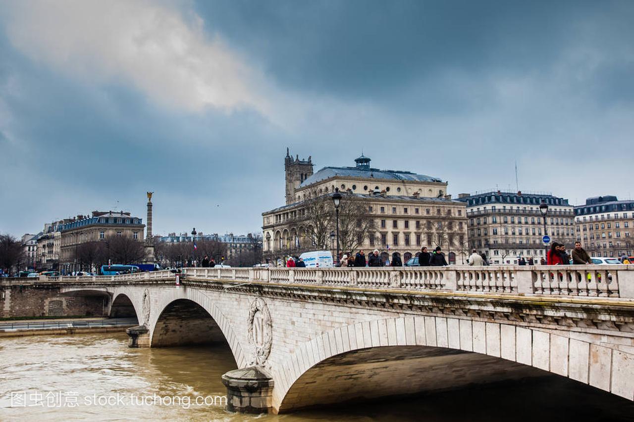 PARIS, FRANCE - MARCH, 2018: Pont au Ch