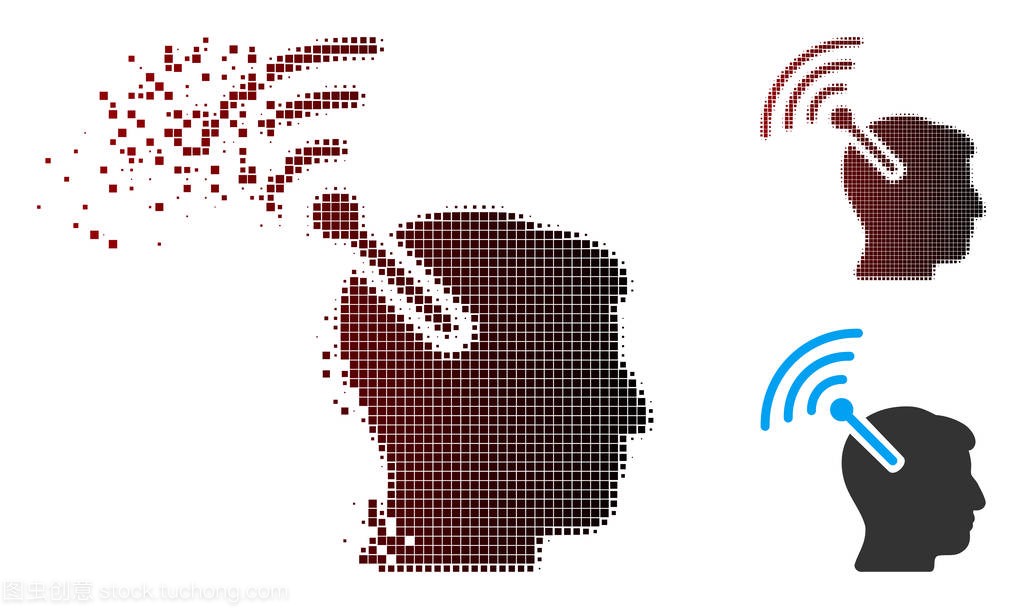 ractured Pixel Halftone Radio Neural Interface I