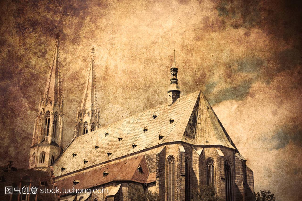 Old Catholic church in Germany. Image made in