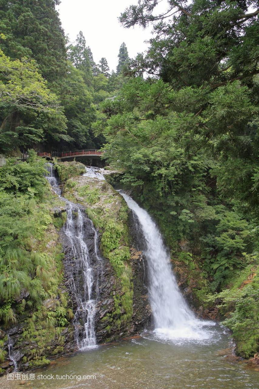 Sirogane waterfalls in Ginzan hotspring, Yamag