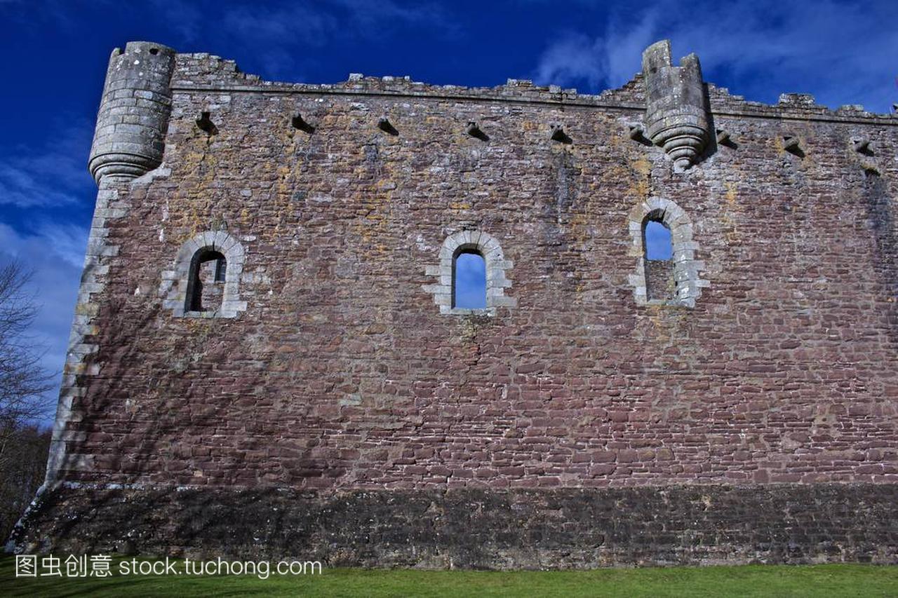 Doune Castle in Central Scotland and Set of M