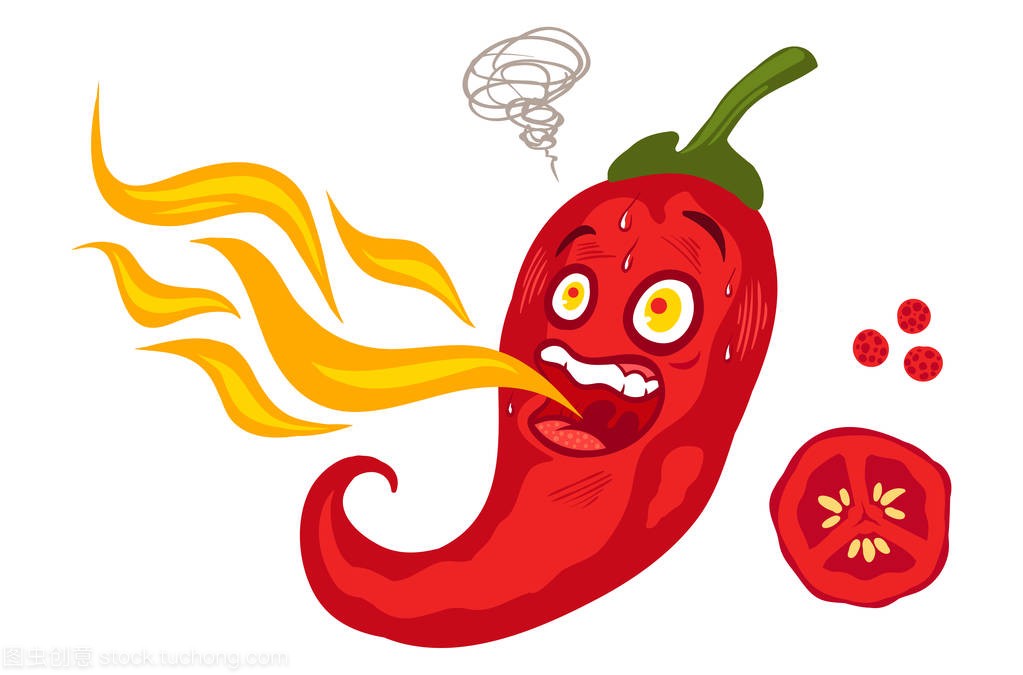 Vector illustration of a spicy chilli pepper 