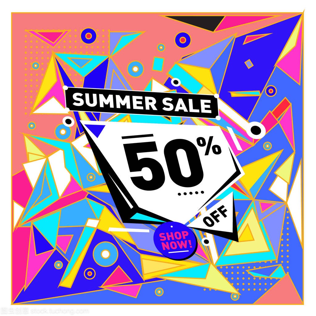 y bbstract colorful illustration with special offer a