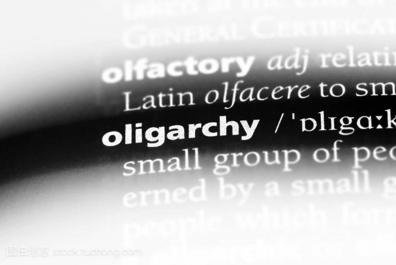 oligarchy word in a dictionary. oligarchy 