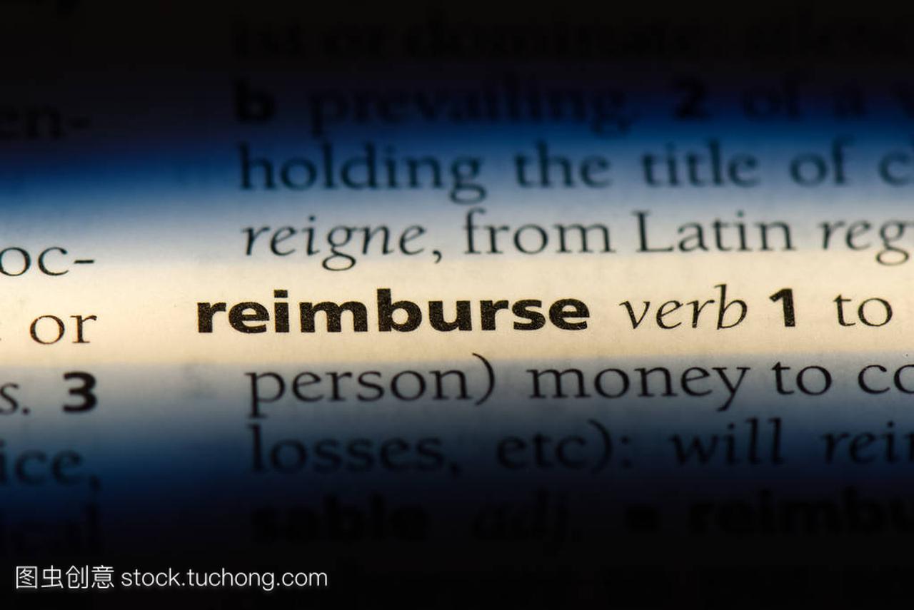 reimburse word in a dictionary. reimburse 