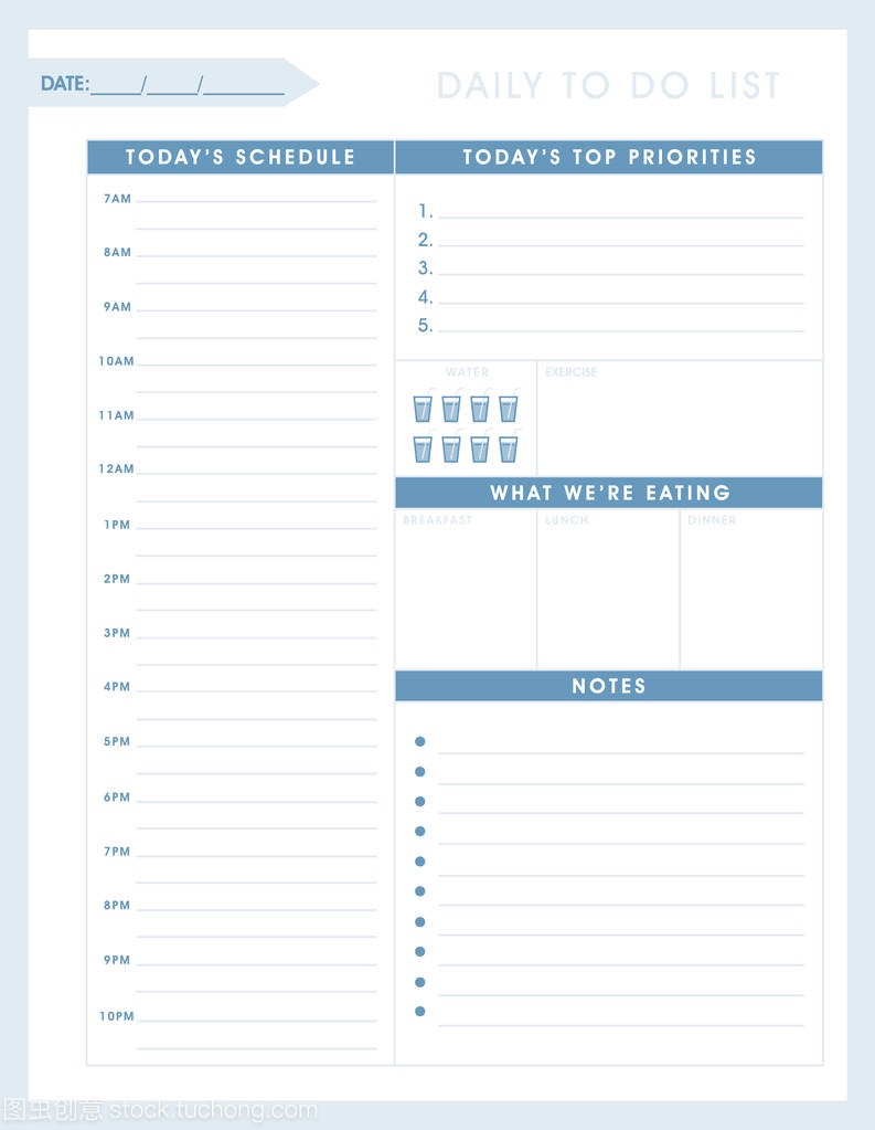 Organizer and Schedule with To Do List 